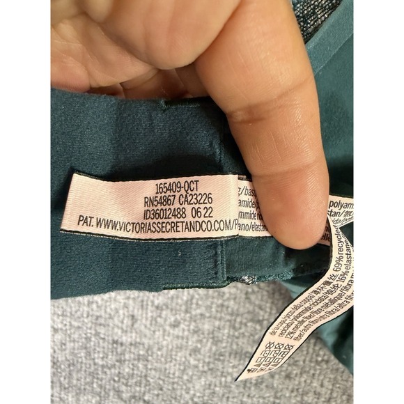 Victoria's Secret Body by Victoria Lined Demi‎ Bra Green Lace 36DD - Picture 9 of 11